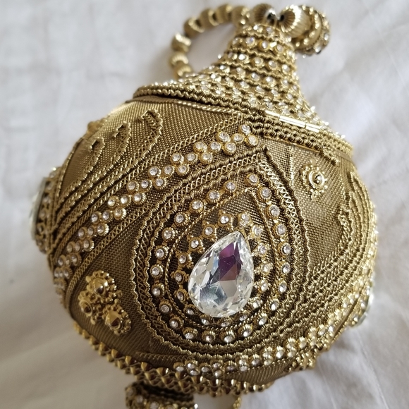 One of a kind elegant cocktail date tassel crystal bag - Picture 15 of 16